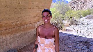 Extreme amateur pov blowjob by hot brunette latina