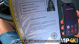 VIP4K. Her Debts are Past Due, but Her Pussy Isn't