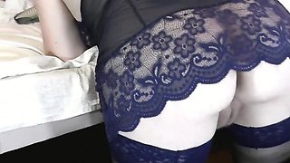 Hot Teen Assol Fucks Big Ass MILF - No Panties, Legs Up Doggy Style