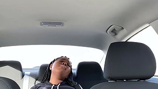 CAR CUM BEFORE BESTIE COMES BACK