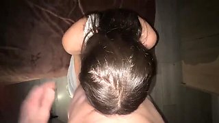 She's a good little sucker - amateur couple POV blowjob