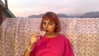 Girlfriend-smoking-and-fuck-ass-for-you