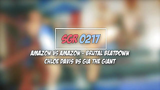 Amazon Vs Amazon - Beatdown - Chloe Davis Vs Gia the Giant
