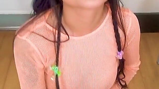 Teen asian brunete Brenna Sparks POV no hands bj aum swallow
