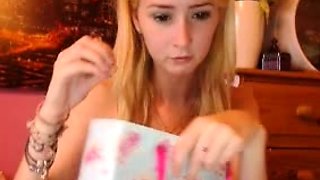 Amateur Blonde Teen Plays Solo with Toy Webcam Porn
