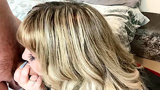 Hot babe with perfect big boobs taking shower