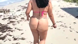 Merlinamx - Mexican Big Tits, Naked and Topless on Public Beach