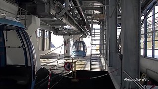 PUBLIC! HOT ASS FUCK WITH A STRANGER IN THE CABLE CAR!