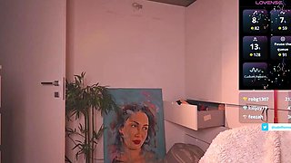 Amateur striptease and Solo masturbation