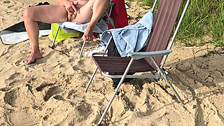 Nude beach. People everywhere.and I lost control