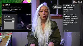 REAL LIFE PUBLIC EXHIBITIONIST PLAYS HENTAI FLASHING GAME: Secret Flasher Sereka-san