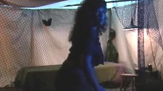 Brunette from village blowjob outdoors
