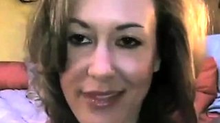 Amateur MILF Brandi Love Fucks Gold Vibrator For Hubby