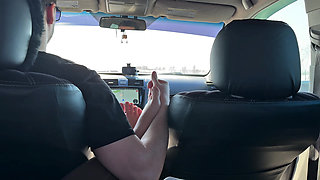 While My Husband Fell Sl Eep on a Long Journey, I Sucked the Driver