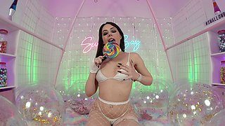 Sweet stepsister Whitney loves sucking my dick