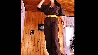 Amateur striptease and Solo masturbation