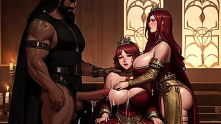 Medieval Maiden's Satisfy Invasive BBC's