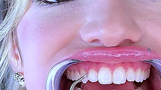 Teeth Fetish Extreme Close-up Dental Examination