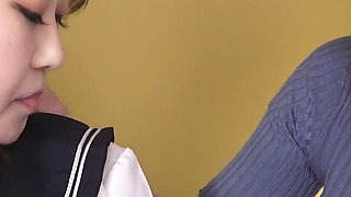 A Special Homeschooling Lesson with Mature Japanese Teacher Reiko Haruno & Schoolgirl Mai Enomoto