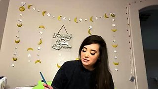 Amateur striptease and Solo masturbation