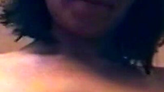 Busty Mature Brunette Fingers Dripping Pussy While Getting Pounded