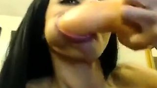 Tattooed Webcam Girl Fists Herself in All Holes