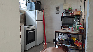 Rainy day in Uruguay. Cleaning my kitchen.