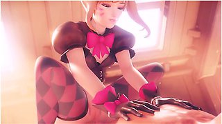 Rave-style love in 3D animated ecstasy