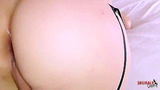 Shemale In Sexy Lingerie Fucked By A Guy After Blowjob