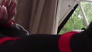 MILF in Pantyhose and High Heels Tied and Gagged Gets Fucked in All Holes with Many Orgasms