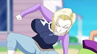 Android Quest For The Balls - Dragon Ball Part 1 - Android 18 Having Fun By MissKitty2K