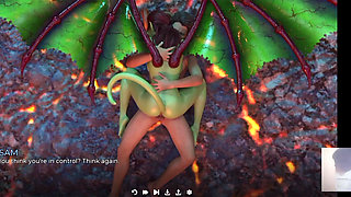 I Hard Fuck a Demon Succubus! I Deepthroat Her and Cum in Her Ass.