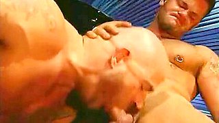 Bald-headed Daddy Getting Face-fucked By His Horny Top