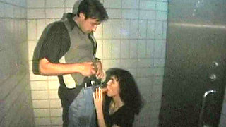 Cum Eating German Teen Pounded in Bathroom