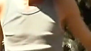 Mature Brunette Fingered Deep Outdoors Until Clenching Orgasm