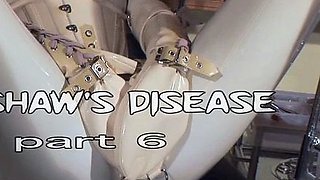 Fetish lesbians toy their asses with plugs