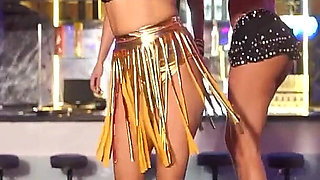 The Carnival of Three Brazilian Lesbians Enjoying on the Stage of the Nightclub