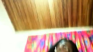 Big-Titted Black Latina Masturbates on Webcam