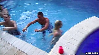 Marissa Jordan and Skarlit Knight have fun in pool