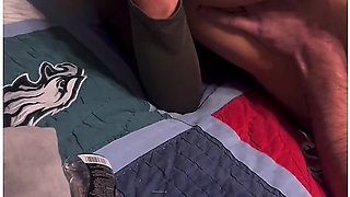 Neighbor Cums On Wifes Hairy Pussy