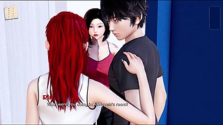 My ultimate fantasy with a hot brunette and a big ass in this erotic visual novel