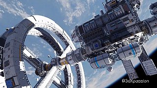 Nexus 3 Orbit Meta. 3D animation fuck on a space station with sexy blonde