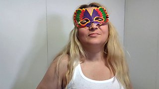 Ellie, the blonde slut, puts on a striptease, masturbates, and gets a slippery massage from Earl
