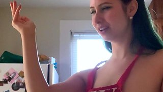 Petite small tit babe with perfect pussy masturbates