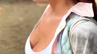 Busty Babe Apra Shay Gives Amazing Blowjob
