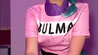 Bitch In Bulma Cosplay Gets Copulated in POV