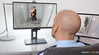 Living It Up While Going Down- Security Guy Joins the Threesome with Jordi El Nino Polla, Potro De Bilbao, and Busty Blonde Carla Boom