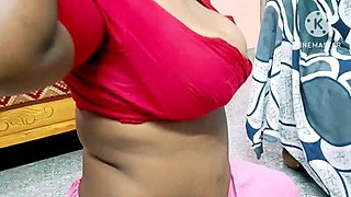 Horny Indian Maid Seduces Boss with Loud Moaning - Tamil Audio MILF Solo