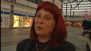 Mature redhead sucking his cock in pov