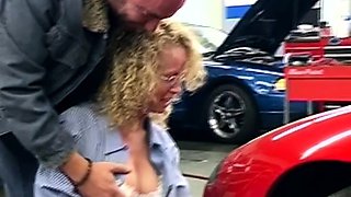 Glam blonde ass cumshot after hardcore anal